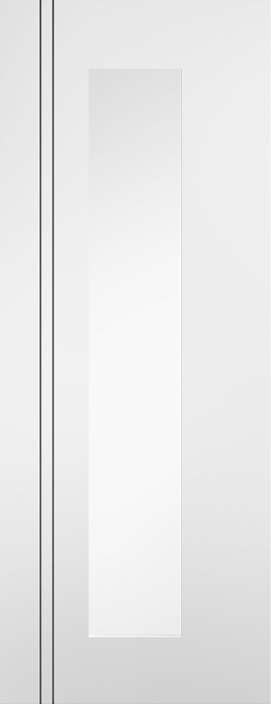 White Sierra Blanco Long Light Clear Glazed Pre-Finished Door