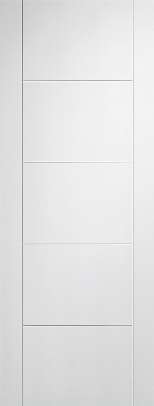 White Vancouver 5P Primed FD60 Fire Door