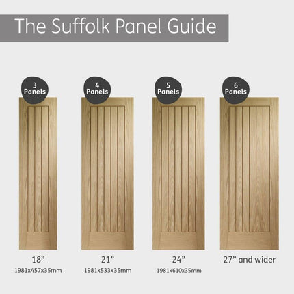 Oak Suffolk Essential Pre-Finished Door